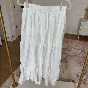 White Ruffle Skirt